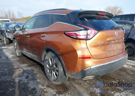 2015 Nissan Murano Sv из США, поврежденный, VIN 5N1AZ2MH9FN235476
